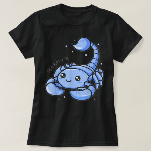 Kids Kawaii Zodiac Sign Birthday T-shirt (Design voorkant)