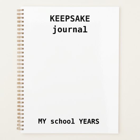  Kids Keepsake Journal - School Year Memory Planner (Voorkant)