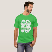 Kids Kiss Me It's My 4Th Birthday St Patrick's Day T-shirt (Voorkant volledig)