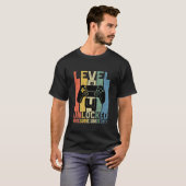 Kids Level 4 Unlocked Birthday Gamer Awesome Since T-shirt (Voorkant volledig)