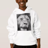 Kids’ Lion Printed Pullover Hoodie (Voorkant)