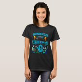 Kids Little Fisherman Is Now 8 Fishing Sea 8th Bir T-shirt (Voorkant volledig)