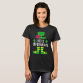 Kids Little Leprechaun With Pink Bow For Girls St  T-shirt (Voorkant volledig)