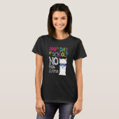 Kids Llama Shirt Gifts 100th Day Of School No Prob (Voorkant volledig)