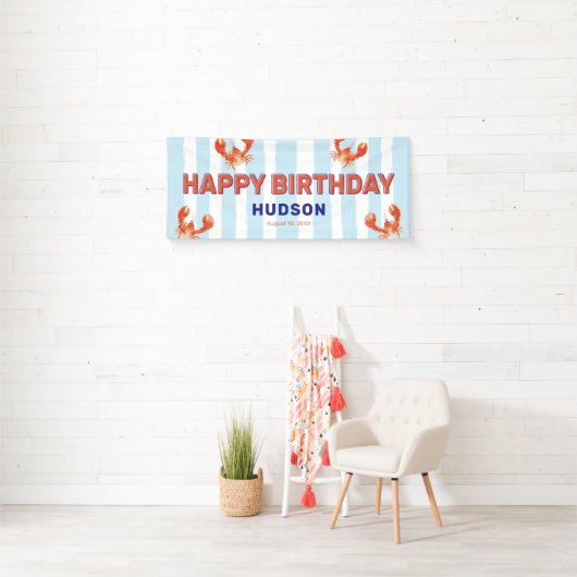 Kids Lobster Happy Birthday Spandoek (Insitu)