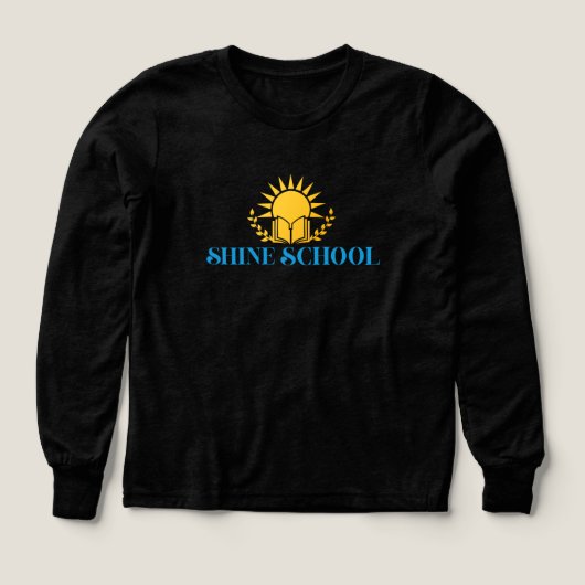 kids long sleeve color logo (Voorkant)