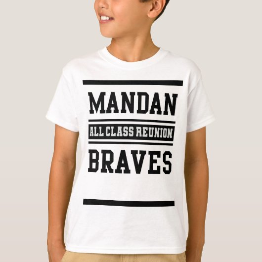 Kids Mandan Braves All Class Reunion T-shirt (Voorkant)