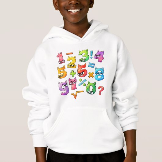 Kids Maths Numbers Hoodie | Number Day UK (Voorkant)