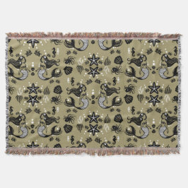 Kids Mermaid Gold Beach Deken