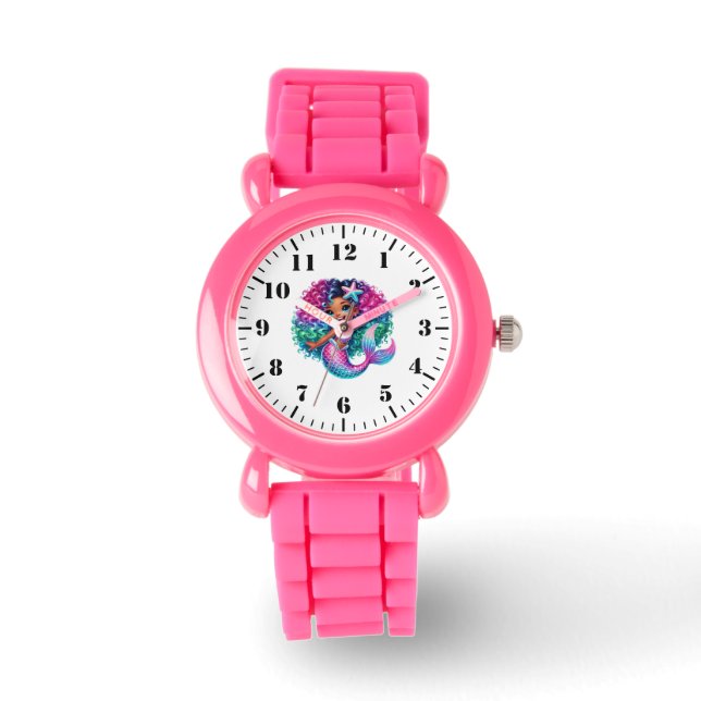 Kids Mermaid Horloge (Voorkant)