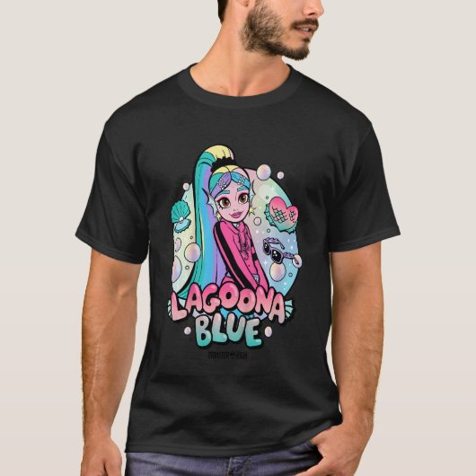 Kids Monster High Lagoona Blue Bubbles T-shirt (Voorkant)