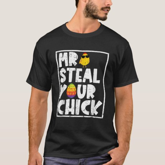Kids Mr Steal Your Chick Funny Easter Spring Toddl T-shirt (Voorkant)