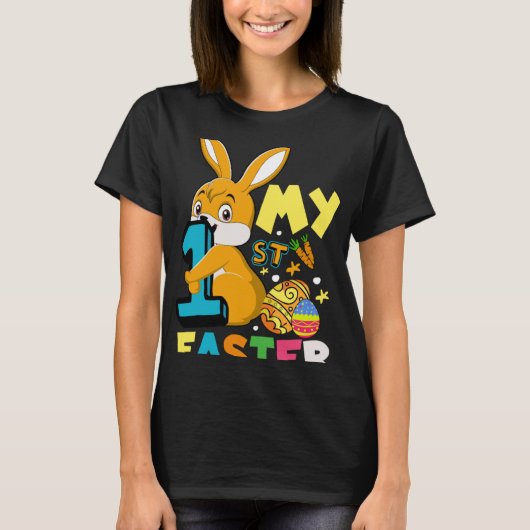 Kids My 1st Easter Bunny Christian Easter Day T-shirt (Voorkant)