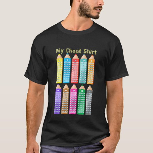 Kids My Chea Kids Math Multiplication Tables T-shirt (Voorkant)
