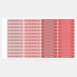 Kids' Name Clothing School Labels with Cherry