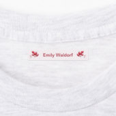 Kids' Name Clothing School Labels with Hearts (Aangebracht)
