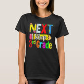 Kids Next Stop 3rd Grade First Day Of School Hello T-shirt (Voorkant)