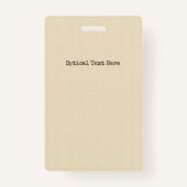 Kids Ninja ID (Customize image & text!) Badge (Achterkant)