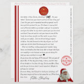 Kid's North Pole Comfirmation Letter From Santa (Voorkant / Achterkant)