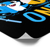 Kids Ofishally One 1st Birthday Fishing Theme O-fi Poster (Hoek)