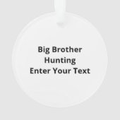 Kids Oh Deer Big Brother Hunting PAcrylic Ornament (achterkant)