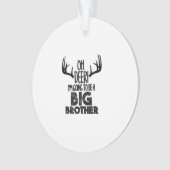Kids Oh Deer Big Brother Hunting PAcrylic Ornament (voorkant)