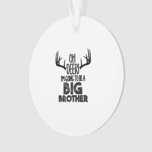 Kids Oh Deer Big Brother Hunting PAcrylic Ornament (voorkant)