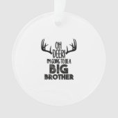 Kids Oh Deer Big Brother Hunting PAcrylic Ornament (voorkant)
