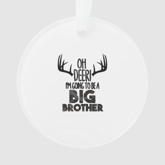 Kids Oh Deer Big Brother Hunting PAcrylic Ornament (voorkant)