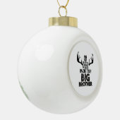 Kids Oh Deer Big Brother Hunting Pregnancy Announc Keramische Bal Ornament (Links)