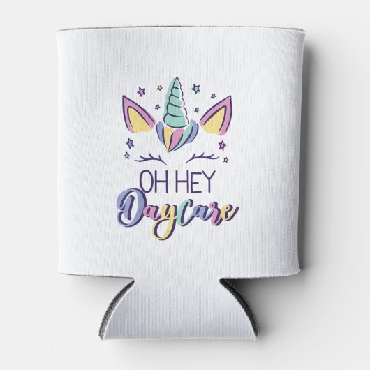 Kids Oh Hey Daycare Vibes First Day Of Daycare Gir Blikjeskoeler (Voorkant)