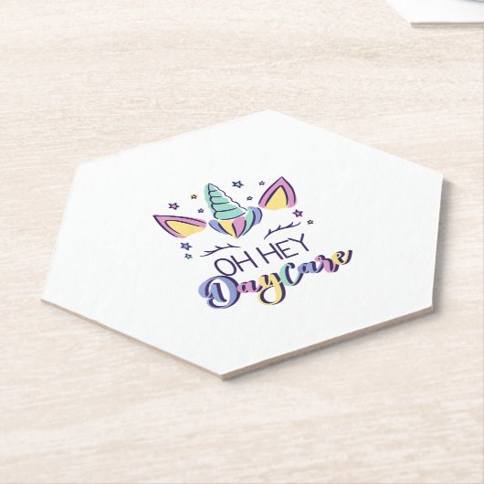 Kids Oh Hey Daycare Vibes First Day Of Daycare Gir Kartonnen Onderzetters (Schuin)