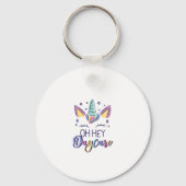 Kids Oh Hey Daycare Vibes First Day Of Daycare Gir Sleutelhanger (Voorkant)