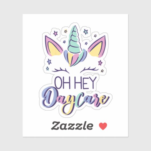 Kids Oh Hey Daycare Vibes First Day Of Daycare Gir Sticker (Vel)