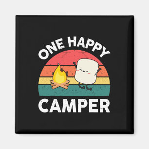 Kids One Happy Camper Peuter Jongen Funny Marshmal Magneet