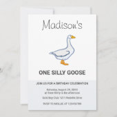 Kids One Silly Goose First Birthday Kaart (Voorkant)