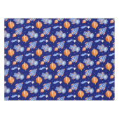 Kids Outer Space Rocket Ship & Astronaut Tafelkleed (Voorkant (Horizontaal))