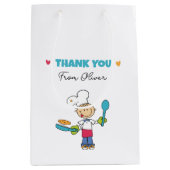Kids’ Pancake Birthday Gift Bag – Little Chef Them Medium Cadeauzakje (Voorkant)