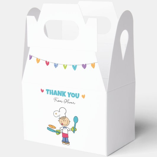Kids’ Pancake Party Favor Box Bedankdoosjes (Open)