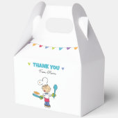 Kids’ Pancake Party Favor Box Bedankdoosjes (Achterkant)