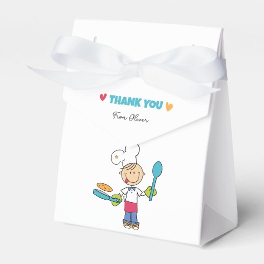 Kids’ Pancake Party Favor Box Bedankdoosjes (Voorkant Zijde)