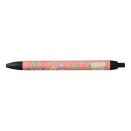 Kids Pencil with Fun School Building Design  Zwarte Inkt Pen