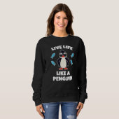 Kids Penguin  Live Life Like a Penguin Trui (Voorkant volledig)