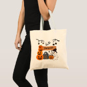 Kids Personalised Halloween Trick or Treat  Tote Bag (Voorkant (product))