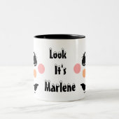 Kids Personalize Snowman  Tweekleurige Koffiemok (Center)