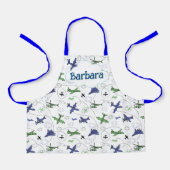 Kids Personalized Airplane  Schort (Voorkant)