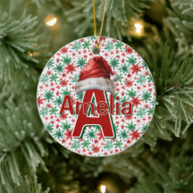 Kids personalized Christmas Santa hat