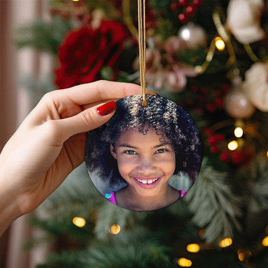 Kids Personalized Gingerbread Man Christmas Keramisch Ornament