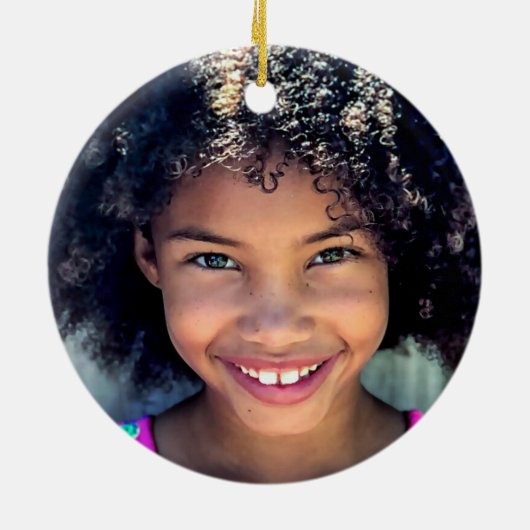 Kids Personalized Gingerbread Man Christmas Keramisch Ornament (Achterkant)