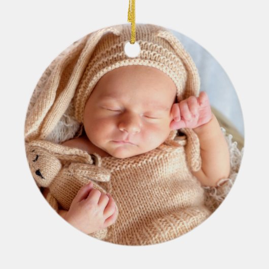 Kids Personalized Nutcracker Christmas Keramisch Ornament (Achterkant)